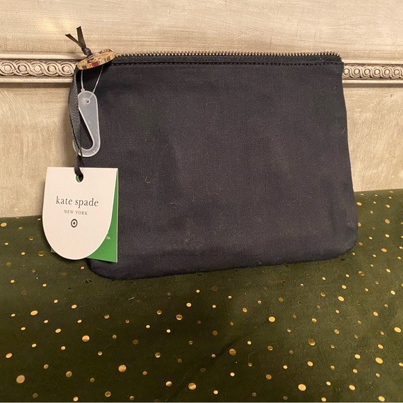 NWT kate spade x Target Champagne and Fries Black Beaded Clutch - Picture 2 of 4